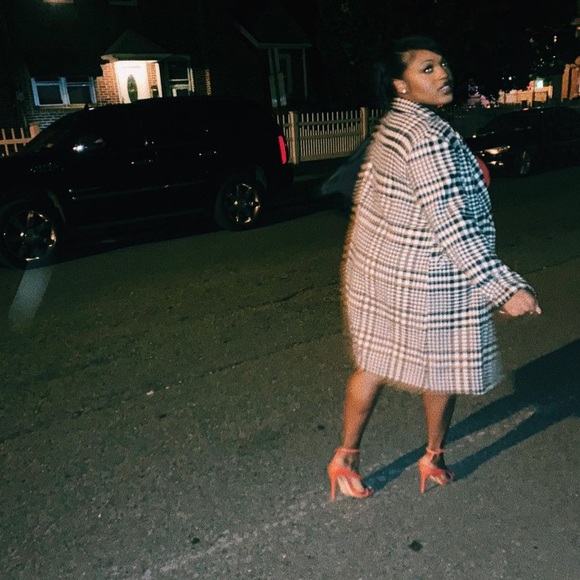 Primark Houndstooth one button coat - Picture 3 of 4